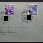 Deutsches Reich, MiNr. 807 + 809, SST Veldes & Meistern
