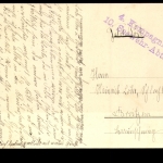 S.M.S. Kaiser, Kriegsschiff, als Feldpost gelaufen