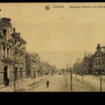 Frankreich, Cambrai, Boulevard Faidherbe et la Banque de France