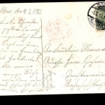 Blumengruß, Karte mit Vers