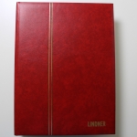 Lindner, Einsteckbuch Elegant 60 weiße Seiten, rot