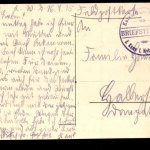 Das Rettungsboot hängt klar, Marinestempel 1915
