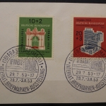 Deutschland (BRD), MiNr. 171-172, ESST Frankfurt/M., Briefstück
