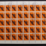 Deutschland (BRD), MiNr. 464-467, 50er Bogensatz, gestempelt