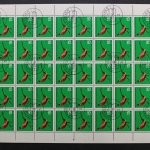 Deutschland (BRD), MiNr. 464-467, 50er Bogensatz, gestempelt