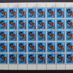 Deutschland (BRD), MiNr. 464-467, 50er Bogensatz, gestempelt