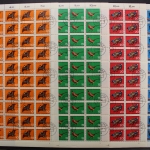 Deutschland (BRD), MiNr. 464-467, 50er Bogensatz, gestempelt