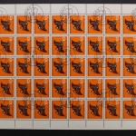 Deutschland (BRD), MiNr. 464-467, 50er Bogensatz, gestempelt