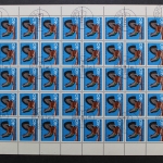 Deutschland (BRD), MiNr. 464-467, 50er Bogensatz, gestempelt