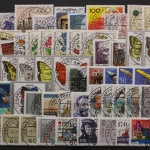 BRD, MiNr. 1488-1581, Jahrgang 1991, zentrisch VS F/M, gestempelt