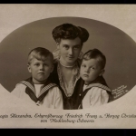 Großherzogin Alexandra, Erbgroßherzog Friedrich Franz, Herzog Christian