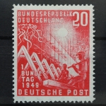 Deutschland (BRD), MiNr. 112 PLF I, Falz