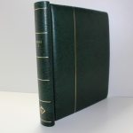 Leuchtturm, grüner Klemmbinder Luxus DL, Aufdruck: Sverige I