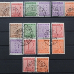 SBZ, MiNr. W Zd 13 - S Zd 6, gestempelt