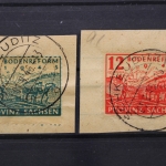 SBZ, MiNr. 90-91, auf Papier, gestempelt