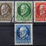 Bayern Dienst, MiNr. 12-15, gestempelt