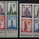 Franz. Zone Baden, MiNr. 38-41 A+B, postfrisch