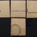 Deutschland (BRD), MiNr. 173-176, Briefstücke