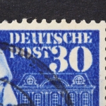 Deutschland (BRD), MiNr. 116 PLF II, gestempelt