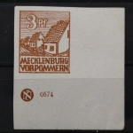 SBZ, MiNr. 29 x, Ecke rechts unten mit DZ, postfrisch