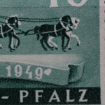 FZ Rheinland Pfalz, MiNr. 49, Druckzufälligkeit, postfrisch