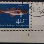 Deutschland (BRD), MiNr. 415, Ecke rechts unten, FN 1, gestempelt