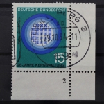 Deutschland (BRD), MiNr. 441, Ecke rechts unten, FN 2, gestempelt