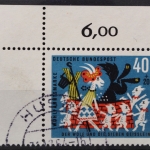 Deutschland (BRD), MiNr. 411, Ecke links oben, gestempelt