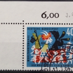 Deutschland (BRD), MiNr. 411, Ecke links oben, gestempelt