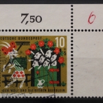 Deutschland (BRD), MiNr. 408, Ecke rechts oben, gestempelt