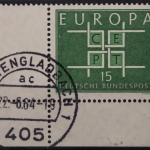 Deutschland (BRD), MiNr. 406, Ecke links unten, gestempelt