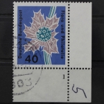 Deutschland (BRD), MiNr. 395, Ecke rechts unten, FN 1, gestempelt