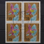 Deutschland (BRD), MiNr. 393, Viererblock, gestempelt