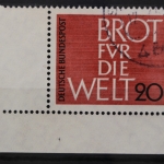 Deutschland (BRD), MiNr. 389, Ecke links unten, gestempelt