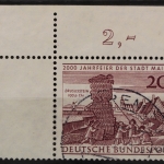Deutschland (BRD), MiNr. 375, Ecke links oben, gestempelt
