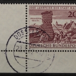 Deutschland (BRD), MiNr. 375, Ecke links unten, gestempelt