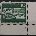 Deutschland (BRD), MiNr. 373, Ecke rechts unten, FN 4, gestempelt