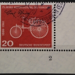 Deutschland (BRD), MiNr. 364, Ecke rechts unten, FN 2, gestempelt