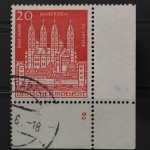Deutschland (BRD), MiNr. 366, Ecke rechts unten, FN 2, gestempelt