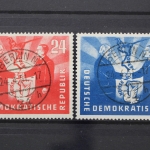 DDR, MiNr. 284-285, zentrisch Berlin 24, gestempelt