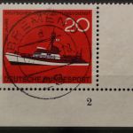 Deutschland (BRD), MiNr. 478, Ecke rechts unten, FN 2, gestempelt