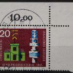 Deutschland (BRD), MiNr. 471, Ecke rechts oben, gestempelt