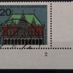 Deutschland (BRD), MiNr. 425, Ecke rechts unten, FN 2, gestempelt