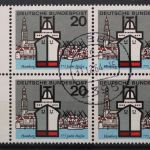 Deutschland (BRD), MiNr. 417, Viererblock, gestempelt