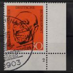 Deutschland (BRD), MiNr. 567, Ecke rechts unten, FN 2, gestempelt