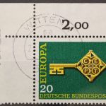 Deutschland (BRD), MiNr. 559, Ecke links oben, gestempelt