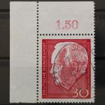 Deutschland (BRD), MiNr. 542, Ecke links oben, gestempelt
