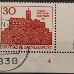 Deutschland (BRD), MiNr. 544, Ecke rechts unten, FN 4, gestempelt
