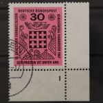 Deutschland (BRD), MiNr. 536. Ecke rechts unten, FN 1, gestempelt