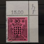 Deutschland (BRD), MiNr. 536. Ecke rechts oben, gestempelt